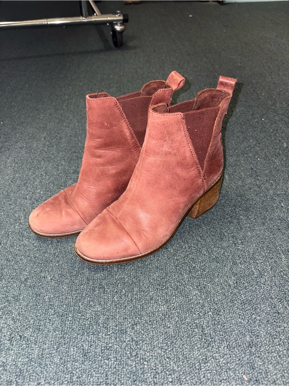 Toms Dusty Rose Chelsea Ankle Boots